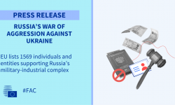 Russia’s war of aggression against Ukraine: EU agrees largest-ever package of listings targeting almost 1600 individuals and entities in Russia’s military-industrial complex